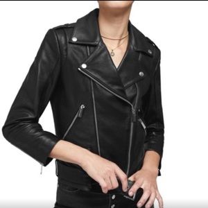 ANINE BING Leather Moto Jacket Size XS